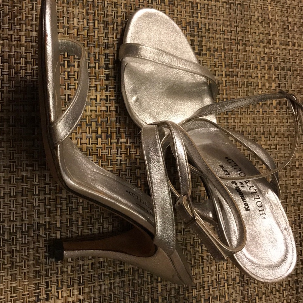 Kenneth Jay Lane for Hollywould silver sandal